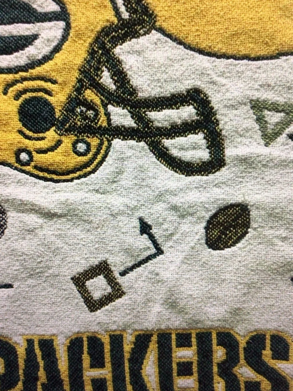 Teddy Bear Throw Blanket - White & Green